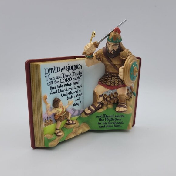 Hallmark Keepsake David Goliath Ornament Bible Story 1999 Christian Holiday Lord - Picture 7 of 7